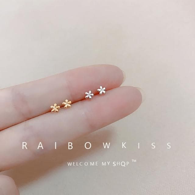 【Umi】夏季花朵耳飾｜輕盈優雅・上班百搭(銀色)