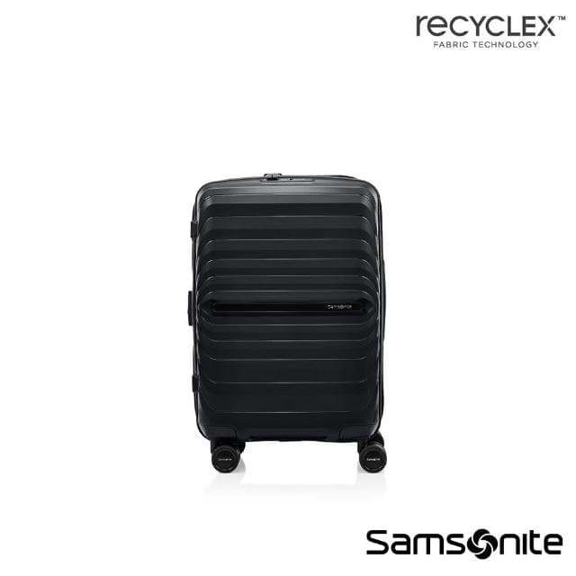【Samsonite 新秀麗】20吋 OCTOLITE NEO 可擴充大容量防盜拉鍊輕量PP耐衝擊行李箱/水漾箱/登機箱(黑)