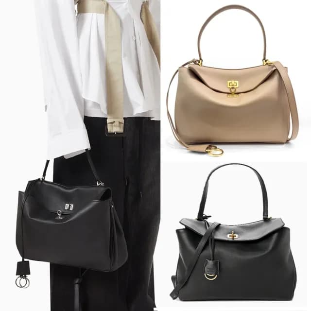 【Balenciaga 巴黎世家】789779 爆款Rodeo系列極簡鬆弛美柔軟垂墜牛皮小型手提斜背包(顏色任選)