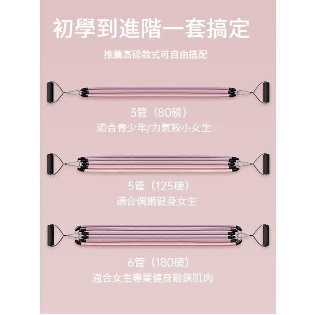 【ANTIAN】運動健身開背美背拉力帶 瑜伽瘦身普拉提拉力器 拉伸帶 加粗塑形彈力繩(母親節禮物)