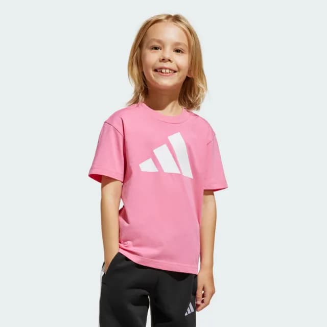 【adidas 愛迪達】ESSENTIALS 短袖上衣 童裝 JC9718