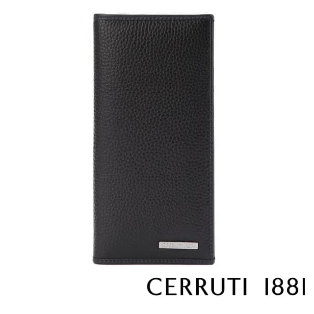 【Cerruti 1881】限量2折 頂級小牛皮6卡長夾皮夾 5991M 全新專櫃展示品(七夕情人節禮物 送禮 男夾)