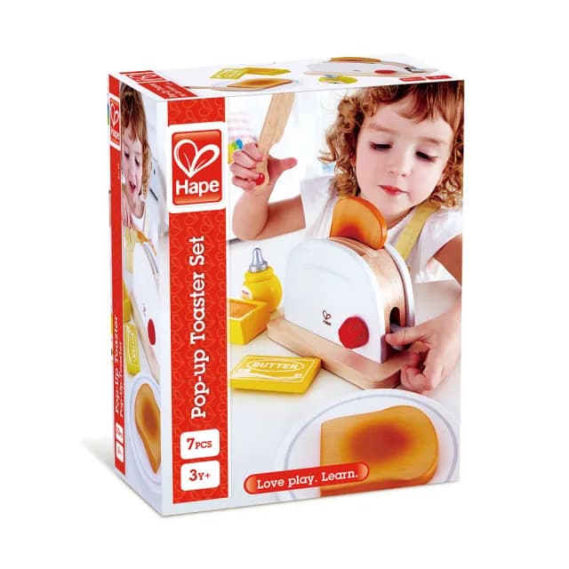 【德國Hape】烤吐司麵包機(木製玩具/木頭玩具/彌月禮/生日禮)