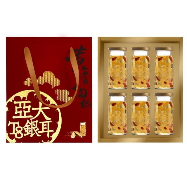 即期品【亞大T8銀耳】黃耆枸杞白木耳露禮盒150gx6入/盒(送禮推薦/年節禮盒/伴手禮)