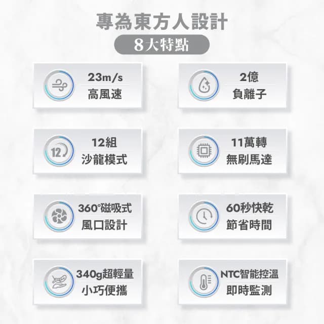 【Bianco di puro 彼安特】德國Bella高速負離子吹風機 HD121(吹風機/輕巧/風速大/攜帶方便)