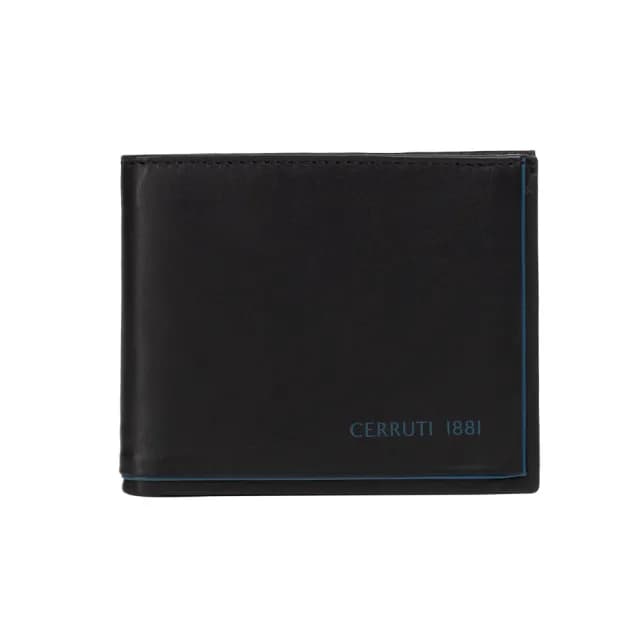 【Cerruti 1881】限量2折 頂級小牛皮8卡皮夾 5421M 全新專櫃展示品(七夕情人節禮物 送禮 男夾)