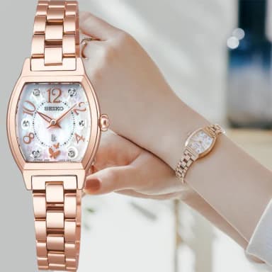 【SEIKO 精工】LUKIA 花藝聯名 30周年限量鑽石女錶-21x29.2mm 母親節 禮物 送禮(SSWA014J/4N30-00X0K)