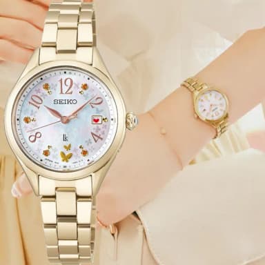 【SEIKO 精工】LUKIA 花藝聯名 30周年限量 鈦金屬太陽能電波女錶 520禮物 送禮(SSQW094J/1B32-0BM0K)
