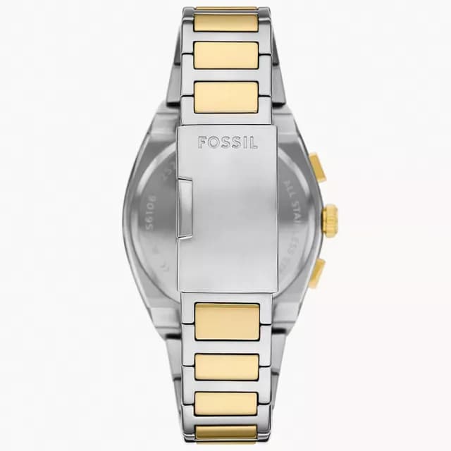 【FOSSIL】Everett 時尚三眼計時手錶-44mm 禮物 送禮 推薦(FS6106)