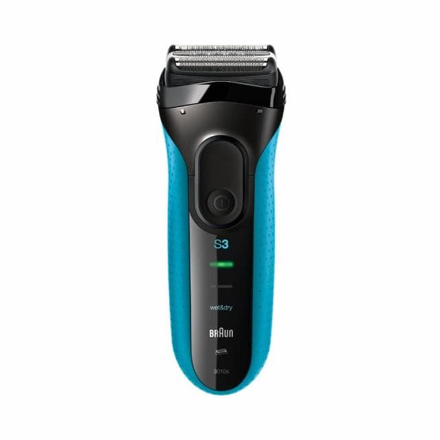 【德國百靈BRAUN】三鋒系列電動刮鬍刀/電鬍刀-藍 3010s(刀頭超值組合)