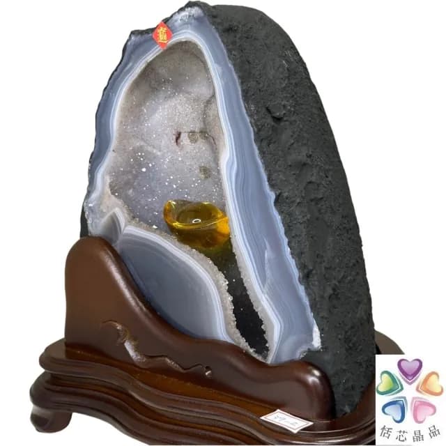 【恬芯晶品】J21精選巴西紫水晶洞新居財位擺設(紫鈦晶晶洞開運招財招貴人開業財位新春禮物)