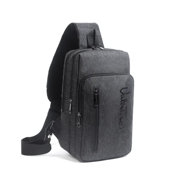 【Valentino Rudy 范倫鐵諾.路迪】百搭休閒收納直立式胸包/單肩包(VR-NT61040 七夕情人節禮物 送禮 男包)