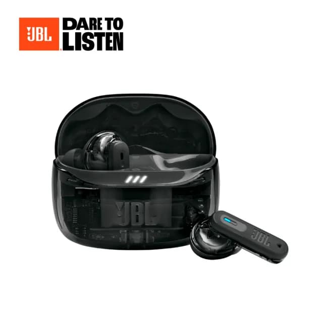 【JBL】Tune Beam 2 Ghost 真無線降噪藍牙耳機(時尚透明款)