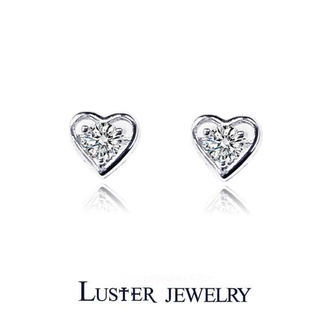 【Luster】618限定!30分 D/VS 培育鑽 純銀 鑽石耳環-任選(培育鑽石X2總重0.60ct)