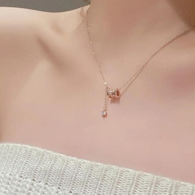 【KT DADA】小眾設計 ins風 高級感 輕奢 七夕禮物 925 純銀項鍊 女生項鍊 吊墜 鎖骨鏈 銀飾 通體純銀