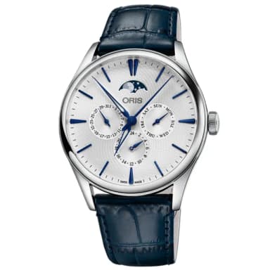 【ORIS 豪利時】Artelier系列 月相顯示 機械腕錶 母親節 禮物 推薦(0178177294051-0752166FC)