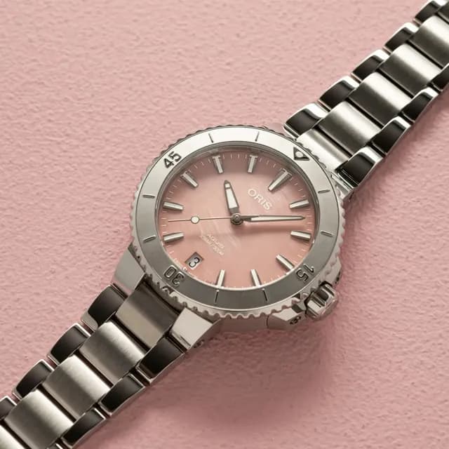【ORIS 豪利時】Aquis 時間之海系列 潛水機械腕錶 七夕 情人節 禮物 送禮 推薦(0173377704158-0781805P)