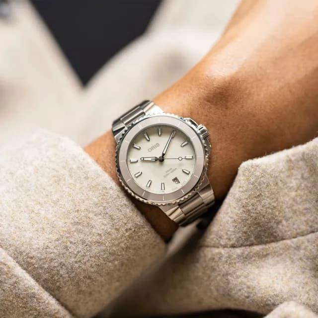【ORIS 豪利時】Aquis 時間之海系列 潛水機械腕錶 父親節 禮物 送禮 推薦(0173377924151-0781905P)