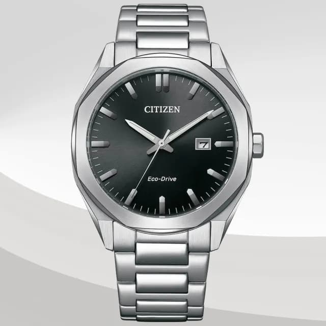 【CITIZEN 星辰】GENTS系列 簡約時尚 光動能腕錶 七夕 情人節 送禮 推薦(BM7600-81E)