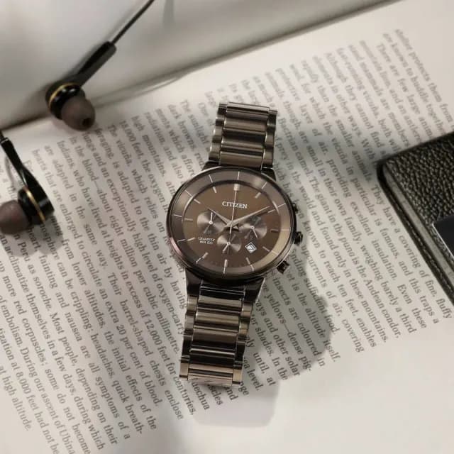 【CITIZEN 星辰】Chronograph系列 型男必備 三眼計時腕錶 畢業禮物 送禮 推薦(AN8227-53H)