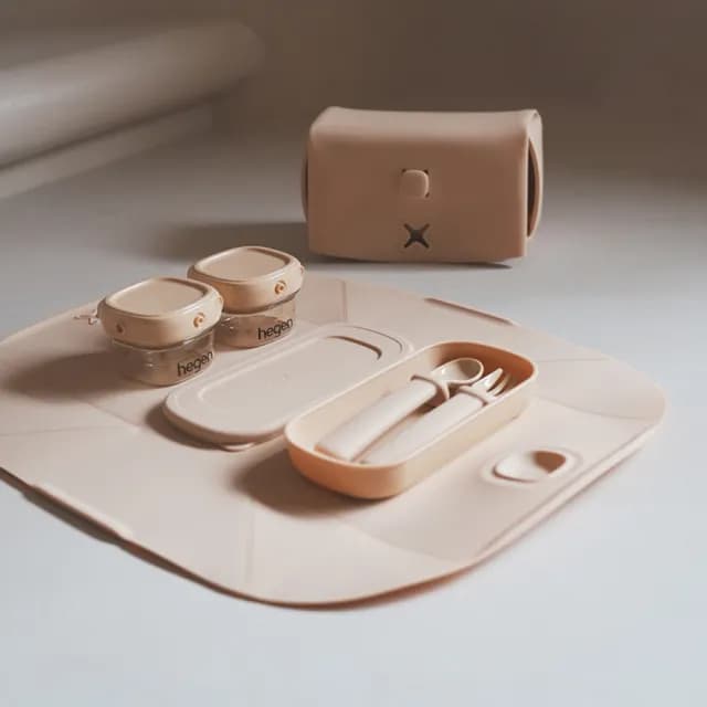 【hegen 總代理】成長餐桌PPSU兒童學習餐具｜豪華組