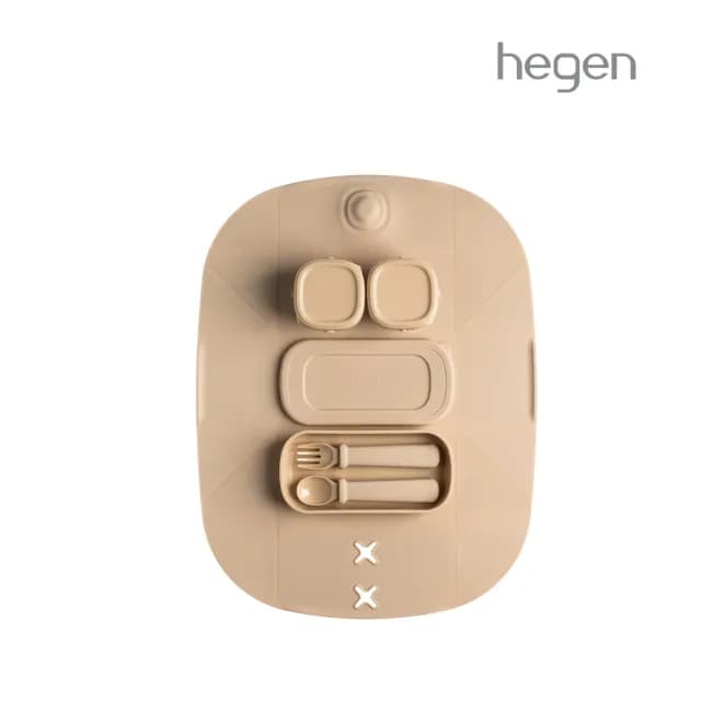 【hegen 總代理】成長餐桌PPSU兒童學習餐具｜豪華組