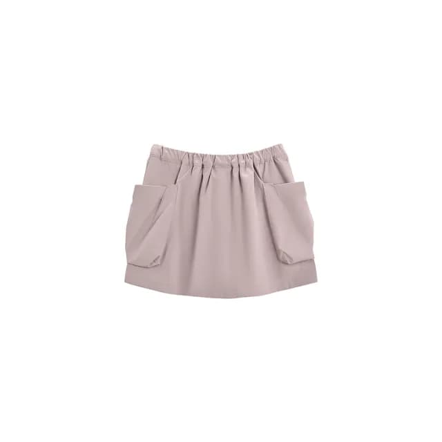 【GIORDANO 佐丹奴】童裝抗UV防曬工裝褲裙 G-MOTION系列(47 豆沙粉)