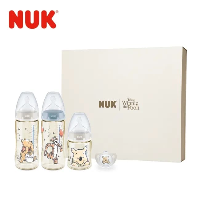 【NUK】Disney小熊維尼聯名新生兒禮盒(PPSU 寬口 彌月)