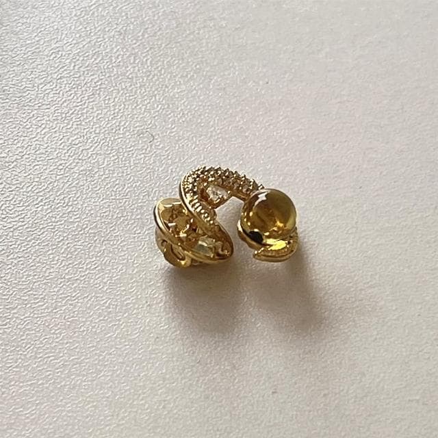 【Penny珮妮】墨西哥藍珀鑲嵌月半花胸針胸花6mm(母親節 交換禮物  生日禮 情人節 尾牙 新年 結婚)
