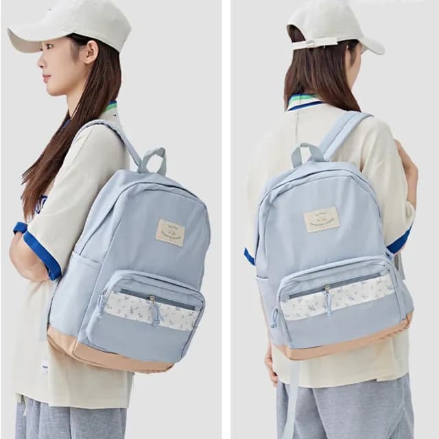 【LEEHER】情人節禮物 女生實用/包包/後背包/藍色包包/後背包韓國/a4包包/電腦後背包/尼龍包包/書包/大容量