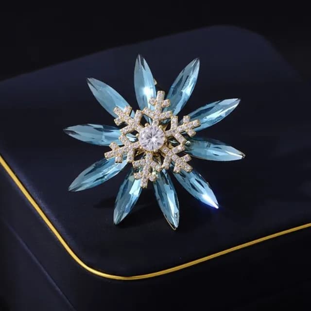 【Penny珮妮】韓版可旋轉藍色太陽花胸針胸花(母親節 送女友 交換禮物  生日禮 情人節 尾牙 新年 結婚)