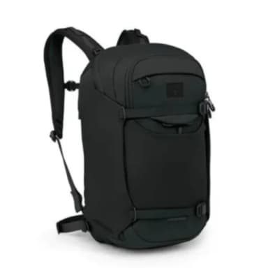 【Osprey】母親節禮物 Metron 24 通勤電腦背包 黑色(自行車通勤專用背包 電腦背包 筆電背包 日常背包)