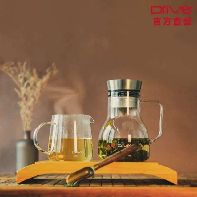【Driver】甘丹茶壺聚會分享組(泡茶杯 泡茶壺 沖茶壺 耐熱玻璃壺 茶器 茶具 茶壺茶杯組)
