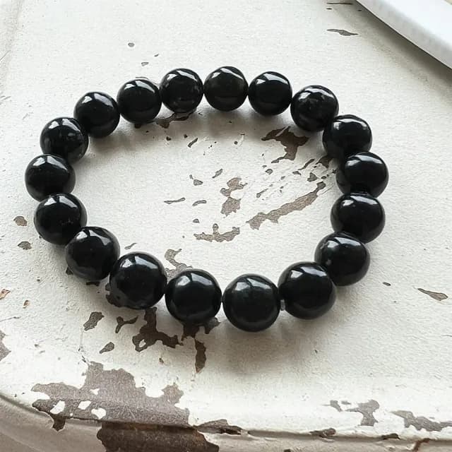 【Penny珮妮】藥王石墨玉黑綠玉手鍊10mm(母親節 父親節  交換禮物 送女友 生日禮物 情人節 尾牙 新年 結婚)