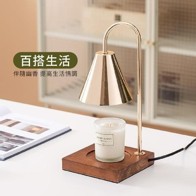 【gin gin】香氛蠟燭融蠟燈 薰香燈 可定時 調光 贈蠟燭+燈泡X2(蠟燭燈 七夕 情人節 母親節 禮物)