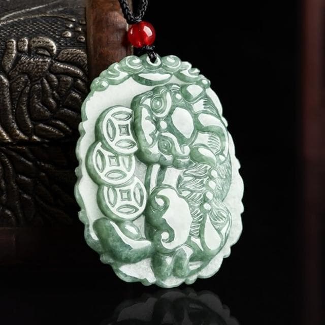 【Penny珮妮】A貨翡翠三金錢貔貅吊墜項鍊毛衣鍊(母親節 父親節 送女友 交換禮物 生日 情人節 尾牙)