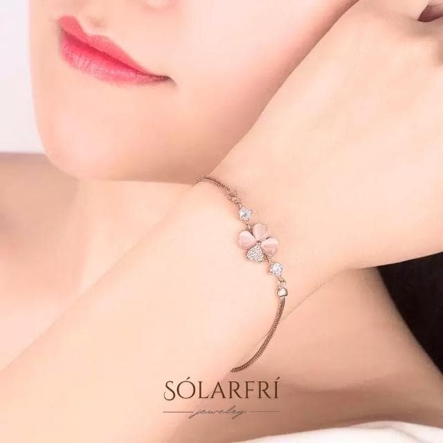 【SOLARFRi】輕奢設計款手鍊｜女士手鏈可調整手圍大小 附禮盒包裝(閨蜜情人朋友母親女友禮物)
