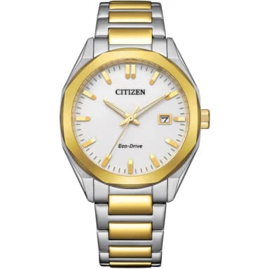 【CITIZEN 星辰】八角錶殼 光動能時尚手錶-38mm 生日 禮物(BM7624-82A)