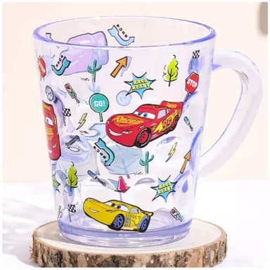 【TDL】CARS汽車總動員閃電麥坤兒童水杯杯子漱口杯牙刷杯260ml 003915(生日禮物 聖誕節 平輸品)