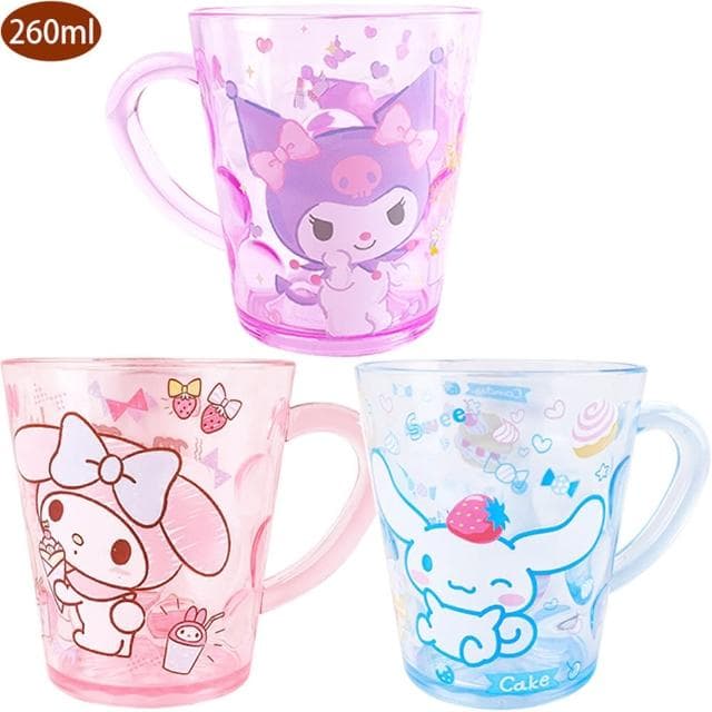 【TDL】三麗鷗大耳狗美樂蒂酷洛米兒童水杯杯子漱口杯牙刷杯260ml K-0053/001542(生日禮物 聖誕節 平輸品)