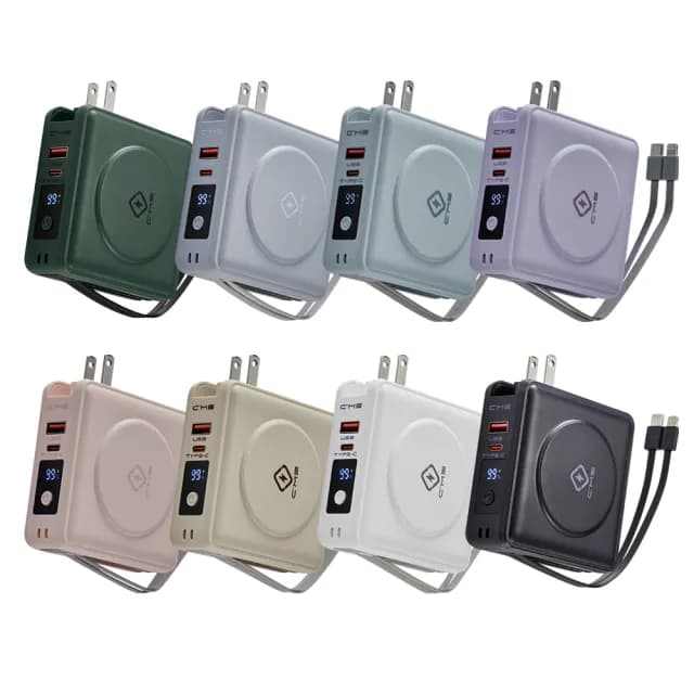 【C’me】六合一行動電源 15000mAH(行動電源 自帶線行充)