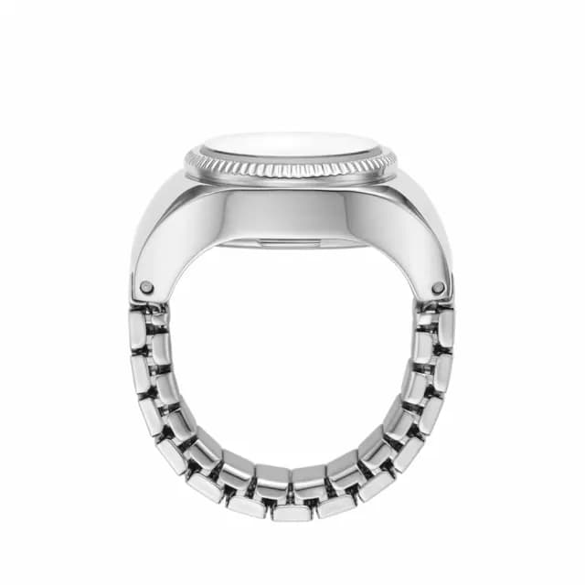 【FOSSIL】Watch Ring 青金石手錶戒指 戒指錶-銀 禮物 送禮 推薦(ES5347)