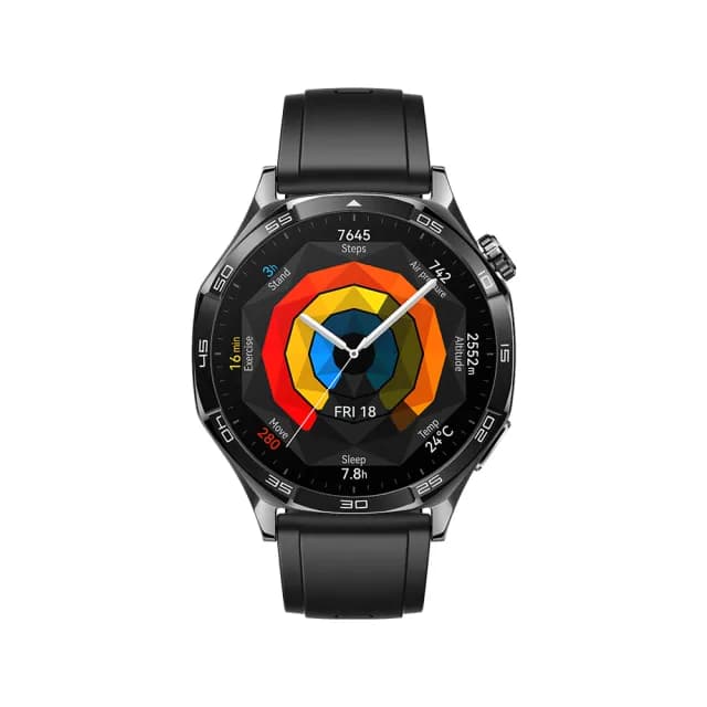 【HUAWEI 華為】WATCH GT5 GPS 46mm 健康運動智慧手錶(幻夜黑)