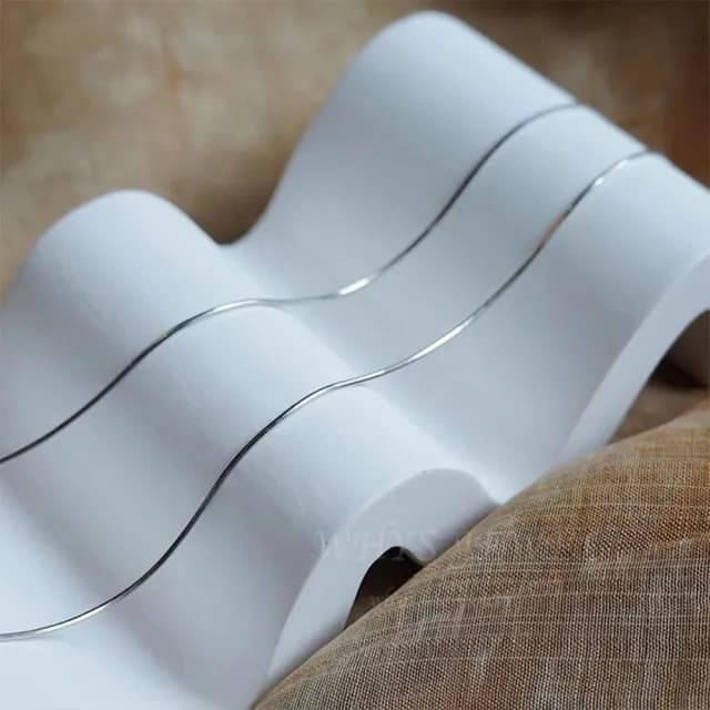 【LEEHER】雙11 純銀素鍊/鎖骨鏈/925/純銀項鍊/銀飾/蛇骨鍊/高級感/飾品/配飾/簡約項鍊/項鍊女/