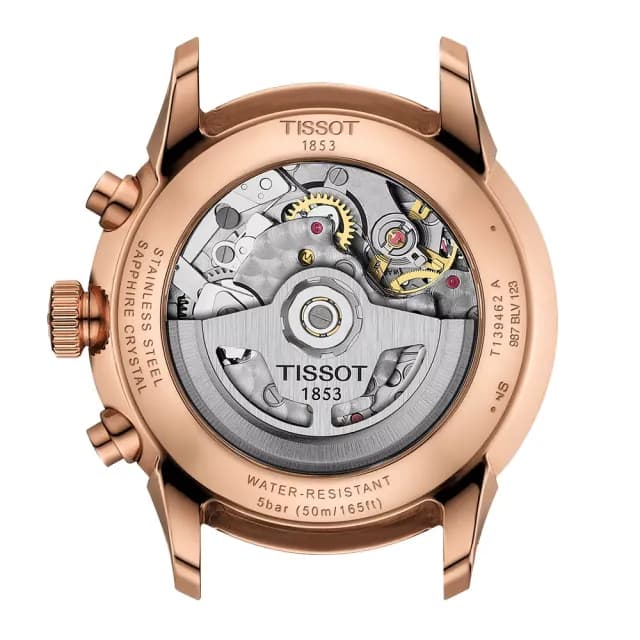 【TISSOT 天梭 官方授權】Chemin Des Tourelles 杜魯爾系列 三眼計時機械錶-42mm 男錶 禮物 推薦(任選一款)