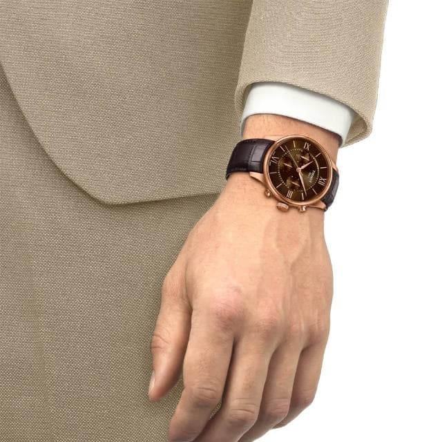 【TISSOT 天梭】杜魯爾系列 計時機械腕錶 母親節 禮物 推薦(T1394623629800)