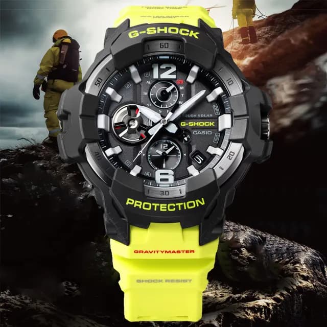 【CASIO 卡西歐】G-SHOCK Master of G 太陽能 藍芽 多功能腕錶 父親節 禮物 送禮 推薦(GR-B300RY-1A9)