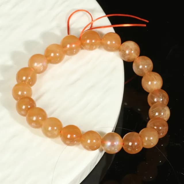 【米蘭精品】情人節禮物水晶手鍊串珠手繩男女手珠平安擋煞防小人轉運淨化招財開運(9mm安德森長石2款74ki60)