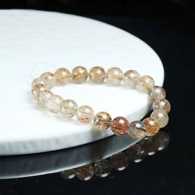 【米蘭精品】現貨+預購 黑金超七手鍊手繩男女手珠平安擋煞防小人轉運淨化招財開運(6/8mm共生雲母2款74ki37)