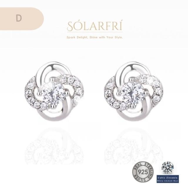 【SOLARFRi】銀針耳環｜優選親膚材質配戴舒適 附品牌禮盒包裝(閨蜜情人女友母親老婆禮物)